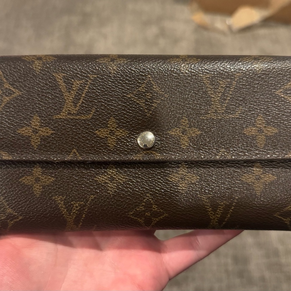 Louis Vuitton Brown Monogram Leather Wallet